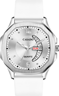 Casado Hexa Series | Smart Watch Silicon Strap | 3D Glass | Studded Day And Date Dial Hexa Series | Smart Watch Silicon Strap | 3D Glass | Studded Day And Date Dial Analog Watch  - For Men