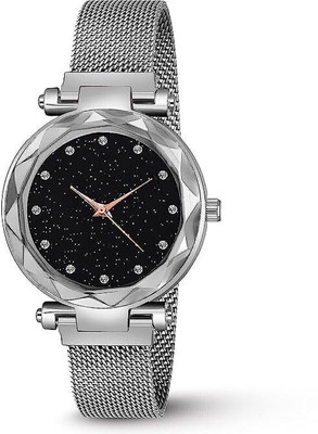 SHURAI Girl watch simple wt silver strap Girl New Watch Luxury Stylish Watches For Girls and Women Analog Watch  - For Women