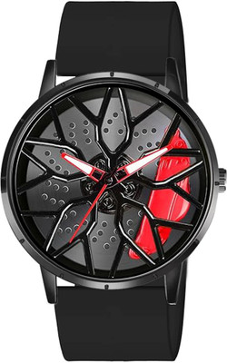 Glowme Gyro Wheel Car Wheel Analog Watch  - For Men