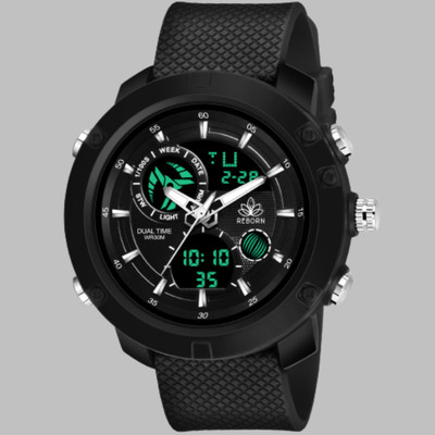 Reborn 9063 DUAL TIME Analog-Digital Watch  - For Men