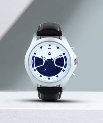 WIZARD TIMES Formal and Party Wear Watch for Men Men Watch Black Leather Strap Multicolor Dial Formal Watch Water Resistant Analog Watch  - For Men