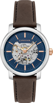 Earnshaw ES-8297-03 New Holland Skeleton Automatic Analog Watch  - For Men