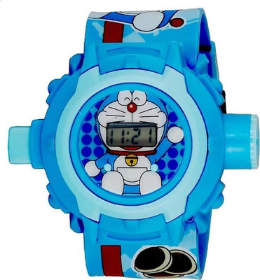 TMT STORE 24 Grid projector watch for Kids doremon Digital Watch  - For Boys & Girls