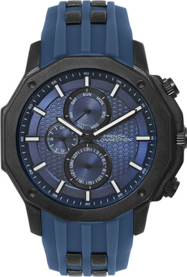 French Connection PULSAR Multifunction Texture Dial Mineral Glass Analog Watch  - For Men