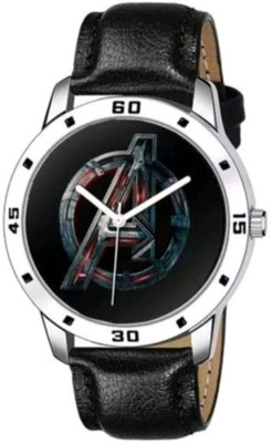Vtrack New Waterproof All Black Leather Belt Analog Watch For Men & Boys Analog Watch  - For Men