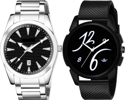 TVILLA Black Dial Date Function MZ-LR148 Analog Watch  - For Men