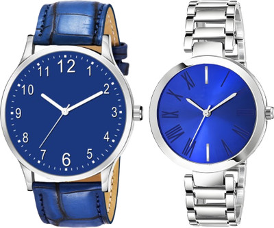 ETLIS Analog 8 Leather - Couple 2 Classic & Timeless Combo Set Analog Watch  - For Couple