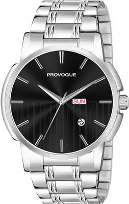 PROVOGUE Black Dial Eclipse Edge Day-Date Analog Watch  - For Men