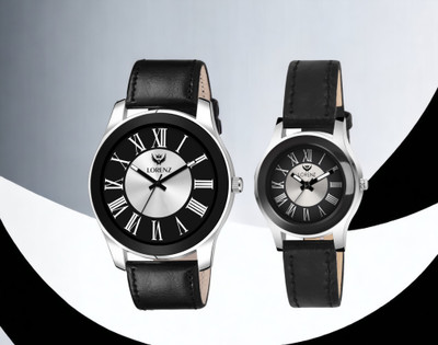 LORENZ AM-11A Lorenz Combo Of Two Tone Dial Analog Couple Watch For Men & Women | AM-11A Analog Watch  - For Boys & Girls