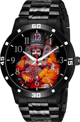house of common Analog Watch- KHATU SHYAM BLACK CHAIN WATCH FOR MEN&BOYS Analog Watch  - For Men