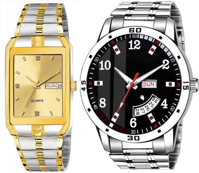 Caihong TT-Gold-SLV-7 Analog Watch  - For Men