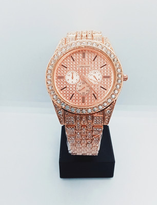 FLAREFUSSION ROSE GOLD DIAMOND S Analog Watch  - For Men & Women