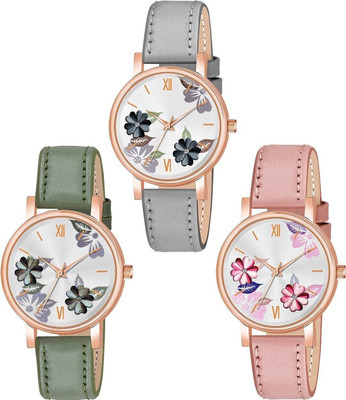 dmash Ethnic Flower Design Analog Watch Attractive Ethnic Flower Design Analog Watch Analog Watch  - For Women