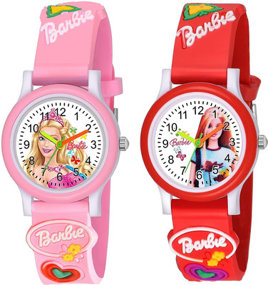 Ultra Wise Analogue White Dial Kids Watch for Girls Pack Of 2 Rectangular Digital Dial LED Display Watch for Girl's & Women's Analog Watch  - For Girls