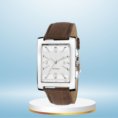 Giomex High Quality Analog Square Leathers Strap Wrist Watch Analog Watch  - For Men