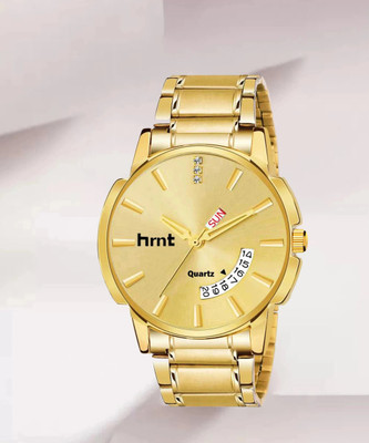 hrnt G9113 Water Resistant Branded & Brand Premium Gold Chain Analog Wrist Watch For Mens Analog Watch  - For Men