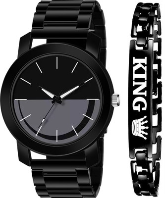 frozil With King Bracelet For Mens And Boys Analog Watch  - For Men