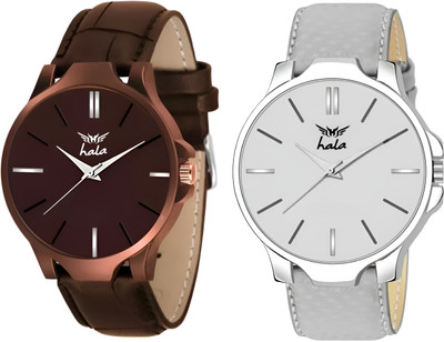 Keep n Touch 1045 Combo of 2 | Leather Straps | Premium Quality Analog Watch  - For Men