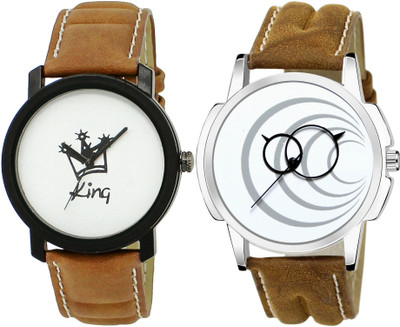 TVILLA White-Black King MZ-LR18 Analog Watch  - For Men