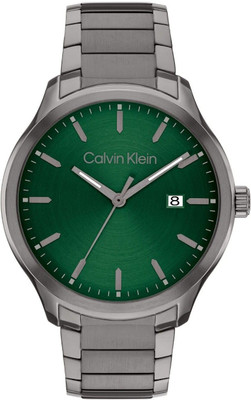 Calvin Klein Define Define Qtz Basic Calendar Dark Green Round Dial 's / Analog Watch  - For Men