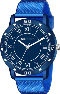 VARNI ENT Round Designer Dial New Arrival Pu Strap Watch For Boy Analog Watch  - For Men
