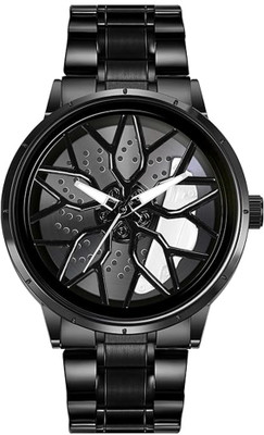 Glowme Glowme Tencel Car Wheel Analog Watch  - For Men