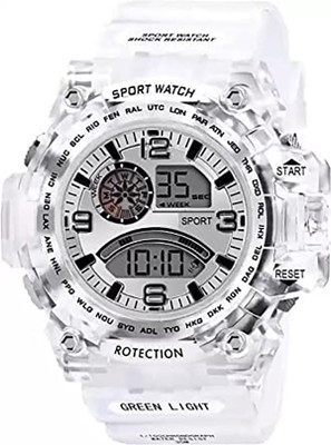 HATin HN14 Sport Time Watch Count Digital Wrist Watch 7-LED Light Alarm Premium Quality Digital Watch  - For Men