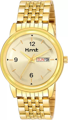 HLMT Analog Watch Original Gold Plated Day and Date Functioning Analog Watch - For Men Analog Watch  - For Men