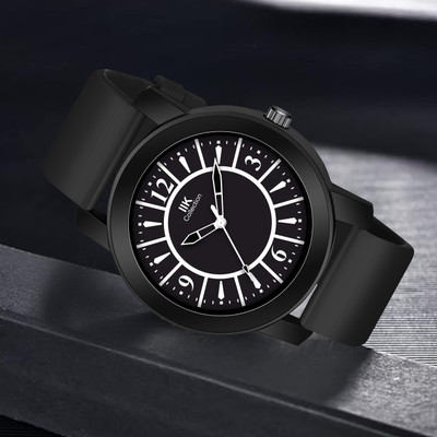 IIK Collection IIK-961MN Silicon Strap Watch for Men Round Dial with Adjustable Flexible Silicon Strap Analog Watch  - For Men