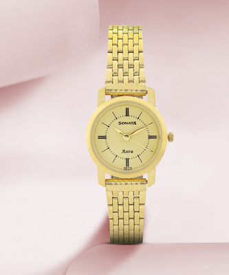 SONATA NP87018YM01 Low cost - Astra Analog Watch  - For Women