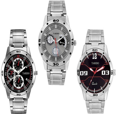 Tarido new generation multicolor dial silver metal strap analog wrist. Analog Watch  - For Men