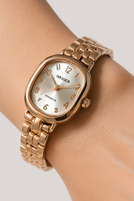 Imperial Shine Rose Gold Oval Dial Watch Analog Watch  - For Women