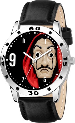 Talgo MONEYHEIST-AVO-SIL-BLK-L Best Quality Glamorous Boys Analog Watch  - For Men