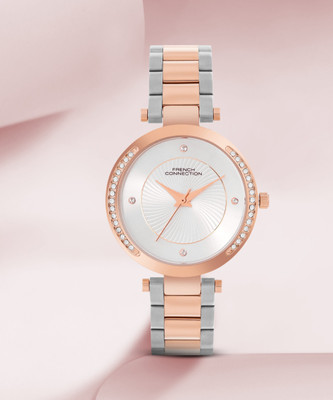 French Connection Sunray Dial Aura Analog Watch  - For Women
