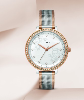 TIMEX Silver Dial Analog Watch  - For Women
