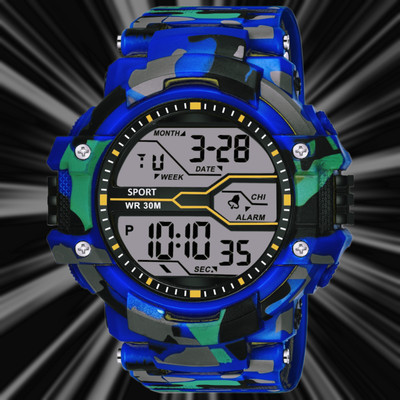 HALA ARMY Military Watch Multi-Function Stylish Sports Silicon Strap & Attractive Look Digital Watch  - For Boys