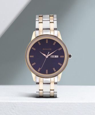 SONATA Blue Dial7133KM02 Analog Watch  - For Men