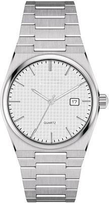 NITYA WHITE DRM PE Elegant Design Analog Wrist Watch For Boys/Men Day & Date Function Watch With White Dial Analog Watch  - For Men