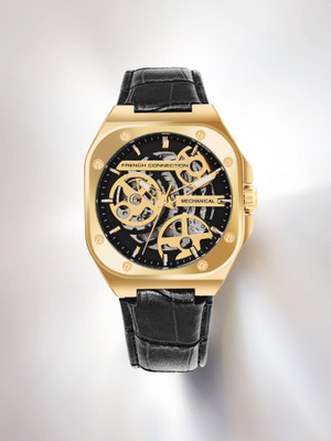 French Connection FCA15BL Automatic watch See Through Dial Analog Watch  - For Men