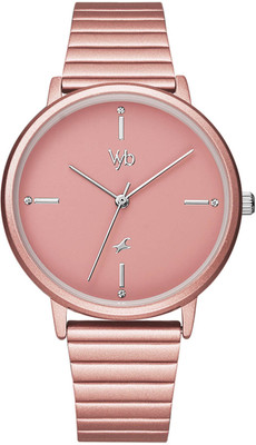 Fastrack Fastrack Vyb Bliss Quartz Analog Pink Dial Stainless Steel Strap Watch for Girls Analog Watch  - For Women