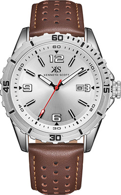 Kenneth Scott K24022-SLDW Kenneth Scott Analog Watch  - For Men