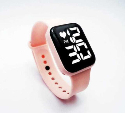 styleways Digital pink LED watch with date display watch Digital Watch  - For Women