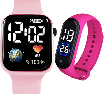Good Friend Digital's Combo Square Dial & Touch Led Watch For Boy's Kid's & Men's & Women's Digital Watch  - For Boys & Girls