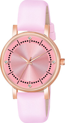 Motugaju Analog 4 Point Diamond Studded Round Attractive Dot Pattern Analog Watch  - For Women