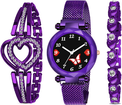 MAAN INTERNATIONAL Butterfly combo Analog Watch  - For Women