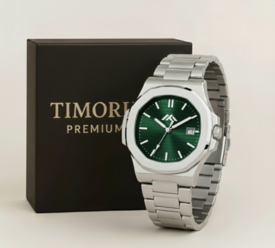 Timorix Modern Green Quartz Green Dial Analog Watch for Men with Date Display | Stylish Quartz | Analog Watch  - For Men