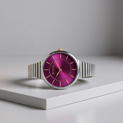 Titan Purple Mainline Ph1 Analog Watch  - For Women