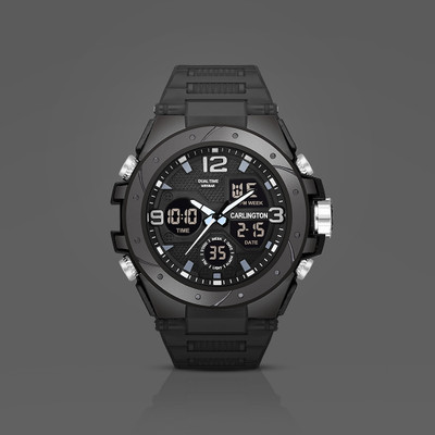 Carlington CT 9105 Black Endurance Series Analog-Digital Watch  - For Men