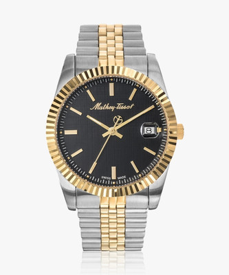 Mathey-Tissot H810BN Swiss Made Quartz Black Dial Analog Watch  - For Men