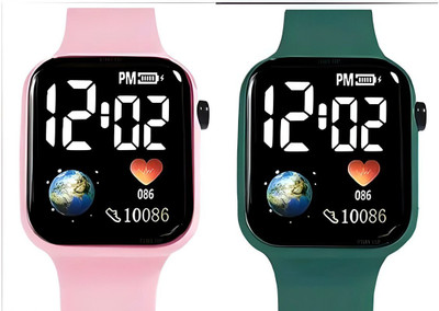 Timofy Daily Wear Digital Watch for Kids Boys Girls Stylish Modern Use Solid Colour Digital Watch For Kids Digital Watch  - For Boys & Girls